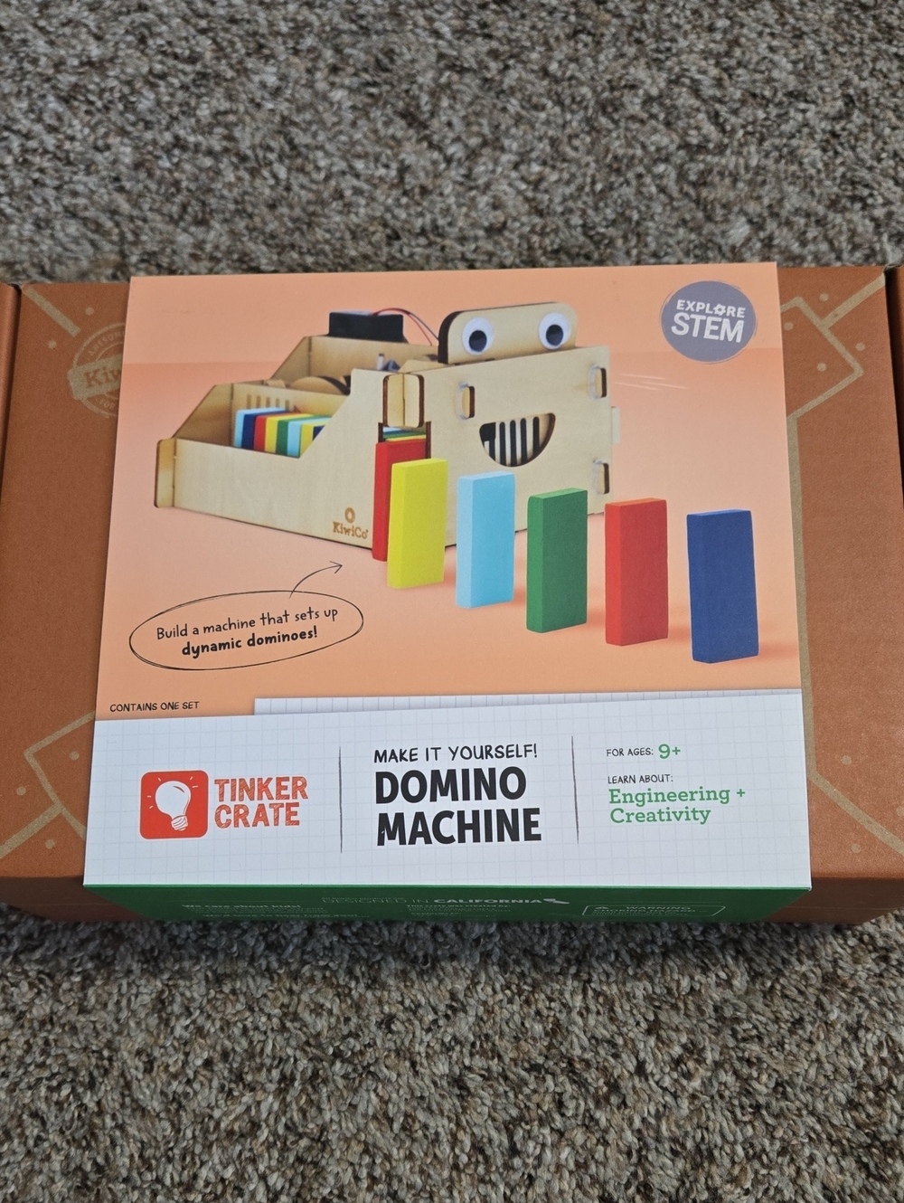 NWOT Tinker Crate Make It Yourself Domino Machine - Multicolor
